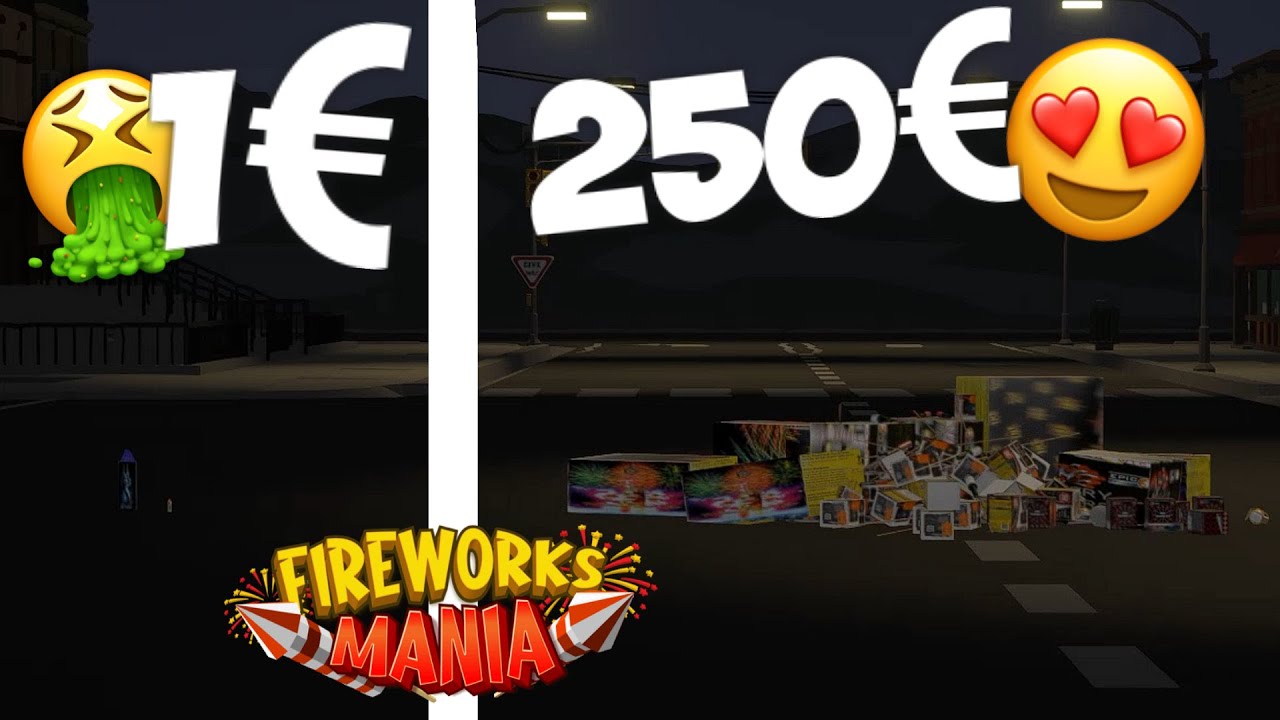 1€ Feuerwerk VS 250€ Feuerwerk💰 I Fireworks Mania