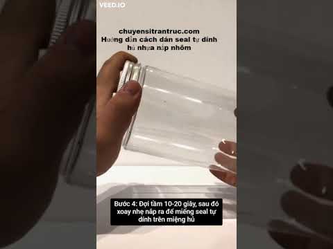 Video Cách sử dụng màng seal tự dính hủ nhựa nắp nhôm - youtube