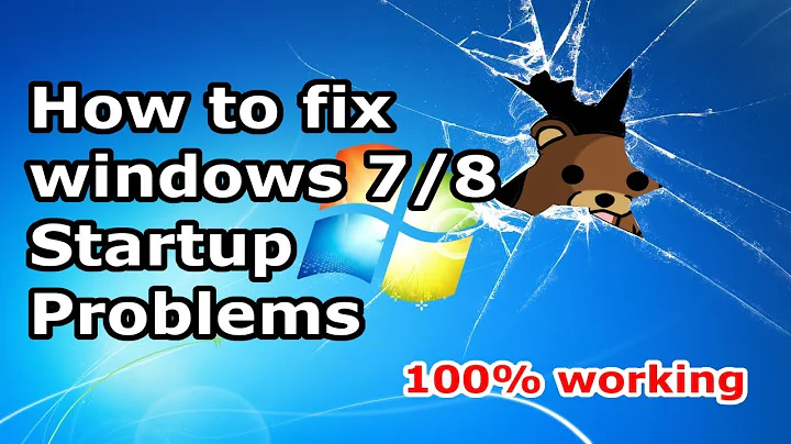 How to Fix Windows 7 / windows 8 / 10 Start-up Problems - Blackscreen - Bootloop [HD] - DayDayNews