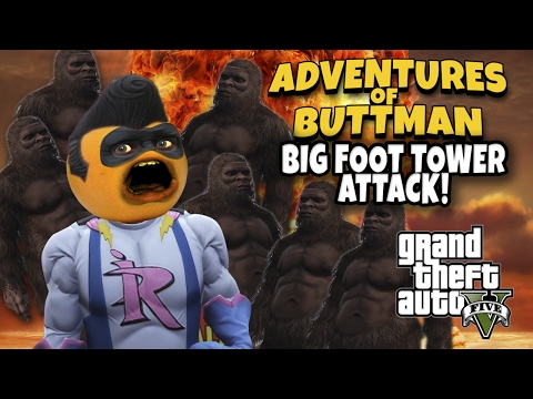 Adventures Of Buttman 12 Bigfoot Tower Attack Annoying Orange Gta V Youtube - adventures of buttman 21 roblox jailbreak annoying orange