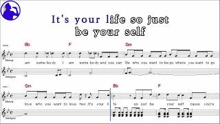 Santana-I am somebody karaoke sheet music,MR for players,chord,chorus,Lyrics add(Ye karaoke)