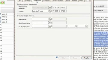 2.1 Nueva Obra y Datos Generales Parte 1