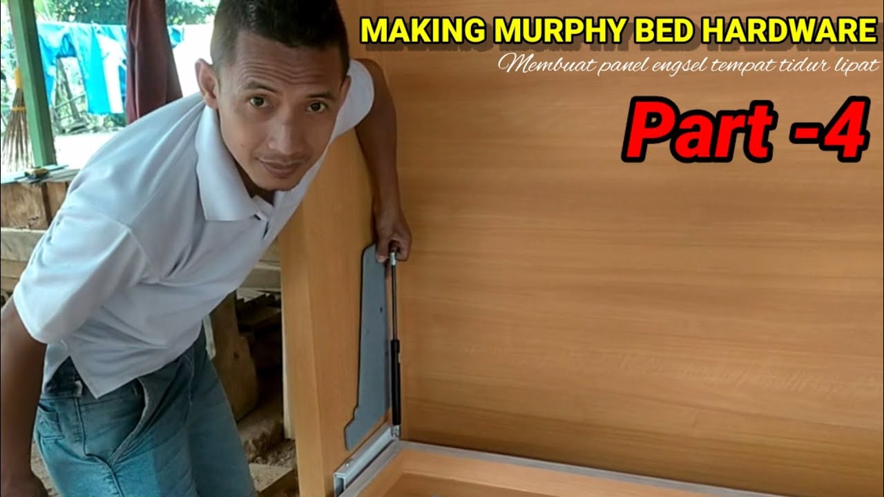 PANEL ENGSEL HIDROLIK 🔴 Making hydraulic murphy bed hardware Part 4