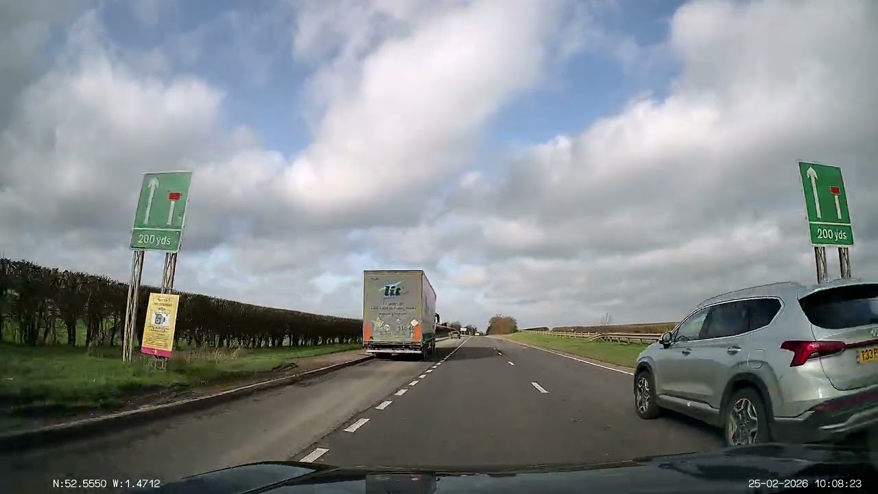 England by Road in 4k - Watling Street A5 - Hinckley, Leicestershire to Atherstone, Warwickshire