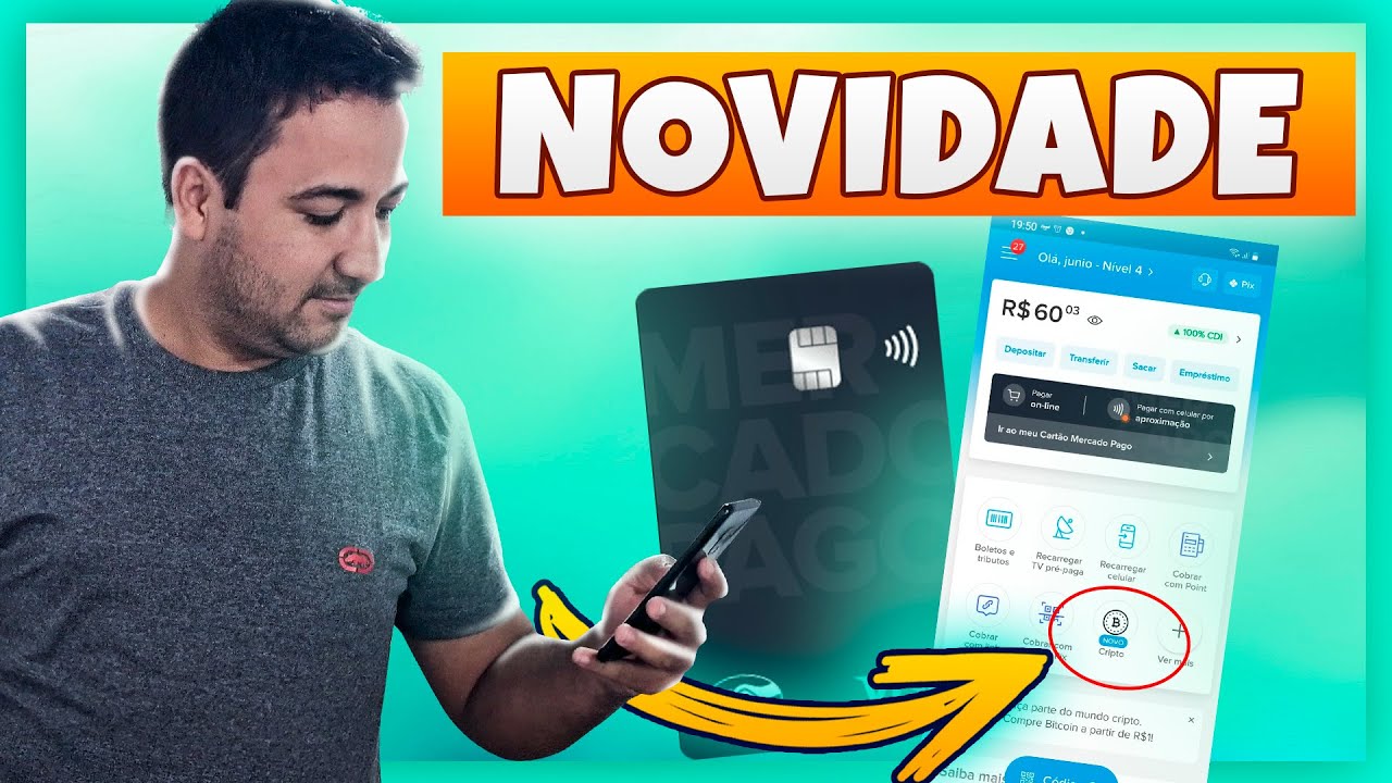 SUPER NOVIDADE NO MERCADO PAGO - AGORA E POSSÍVEL NEGOCIAR CRIPTOMOEDAS NO  APP.