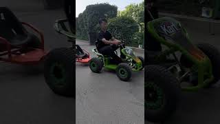 DIY Electric Go-Kart for Kids: Square Car with Small Trailer