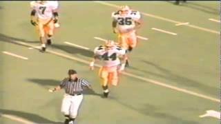 Oregon punter Tommy Thompson 50 yard punt downed on the 5 vs. Utah 9-21-91