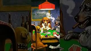Cassius Marcellus Coolidge, A Friend in Need, 1903. Dogs Playing Poker 4K  #DogsPlayingPoker #Poker