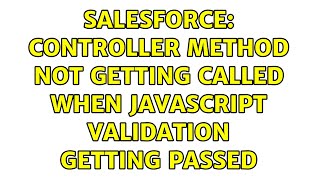Salesforce: Controller method not getting called when javascript validation getting passed