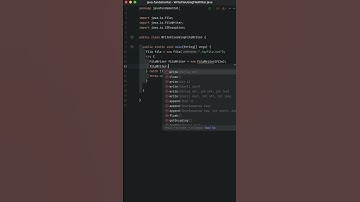 Java: Writing Files in Java FileReader