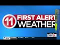 Showers will gradually move in as we go throughout the day... Tori Alvarado's First Alert Weather...