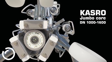 Animation of the KASRO UV light "Jumbo" core DN 1000 - 1600 / 39