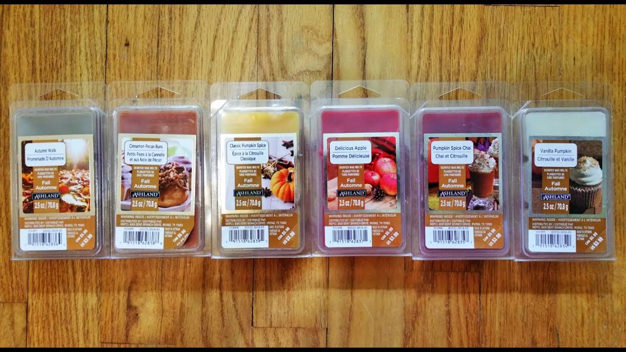 Ashland (Michaels) Wax Melts Reviews Fall 2018 YouTube