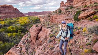 TARANTULAS, SLOT CANYONS & WALKING ON LEDGES | Backpacking ESCALANTE UTAH | Choprock | Neon Canyon