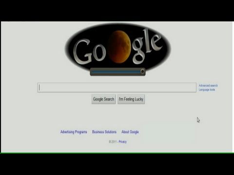 Total Lunar Eclipse google doodle