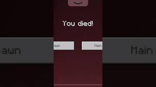 Minecraft die speed run 6 #shorts