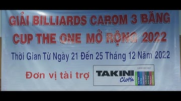 Thanh Tạo (202) VS Minh Vũ (Thanh Long) | Giải Billiards 3C Cúp The One mở rộng 2022