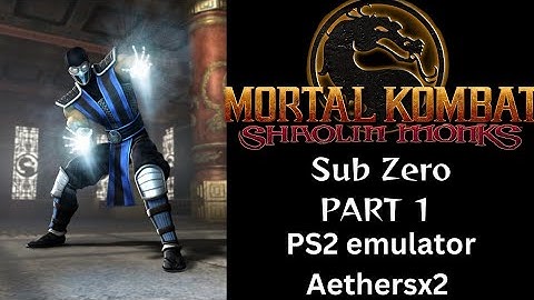 Mortal Kombat Shaolin Monks Sub Zero gameplay Part 1 | ps2 emulator android aethersx2