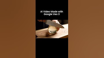 AI Video Google Veo 3 - Close Shot of a Chef cutting a glass Lemon in small pieces ASMR #veo3 #ai