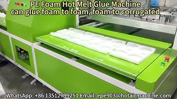 PE Foam Hot Melt Glue Machine | How to Glue 4 pcs 3 layer Foam Inserts At A Time?