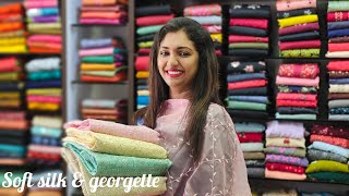 SALWAR KAMEEZ UNSTITCHED SUITS ( SOFT SILK & GEORGETTE ) || 𝐕𝐈𝐃𝐄𝐎#1186 || #𝐆𝐋𝐈𝐓𝐙𝐈𝐍𝐃𝐈𝐀_FASHIONS screenshot 3