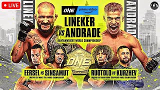 ONE On Prime Video 3: LINEKER vs. ANDRADE | LIVE STREAM Watch Along BJJ KICKBOXING MMA CHAMPIONSHIP