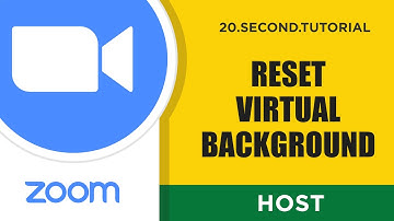 Reset Virtual Background to normal – Host Zoom Tutorial #13