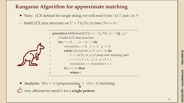 Algorithms of Bioinformatics (Winter 2025-26) 5-6 k-Mismatch Matching, Longest common extensions