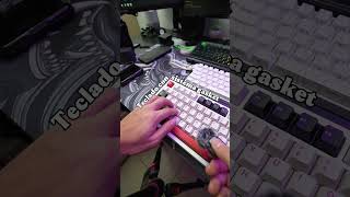 Teclado con vs sin sistema gasket