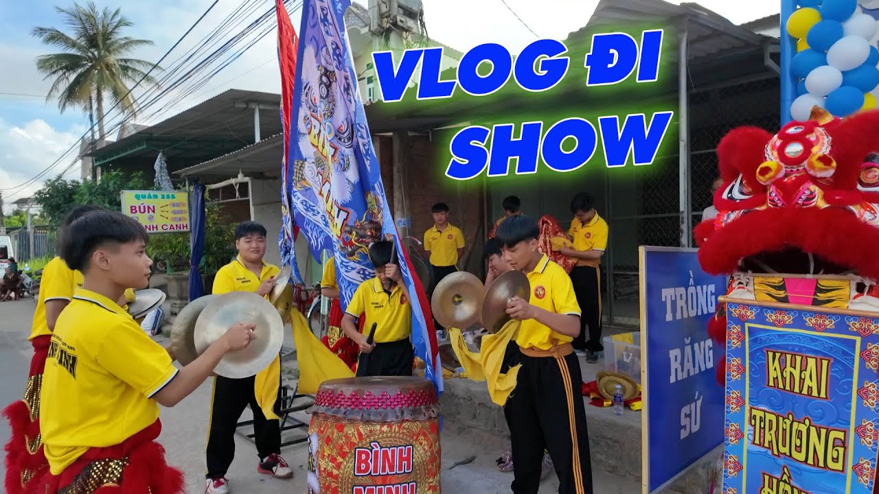Bình Minh TV | Vlog Đi Show Múa Lân Tại Hoài Ân