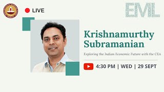 Krishnamurthy Subramanian at IIT Madras | Exploring the Indian Economic Future with the CEA