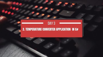 Build a Temperature Converter in C# | #Shorts