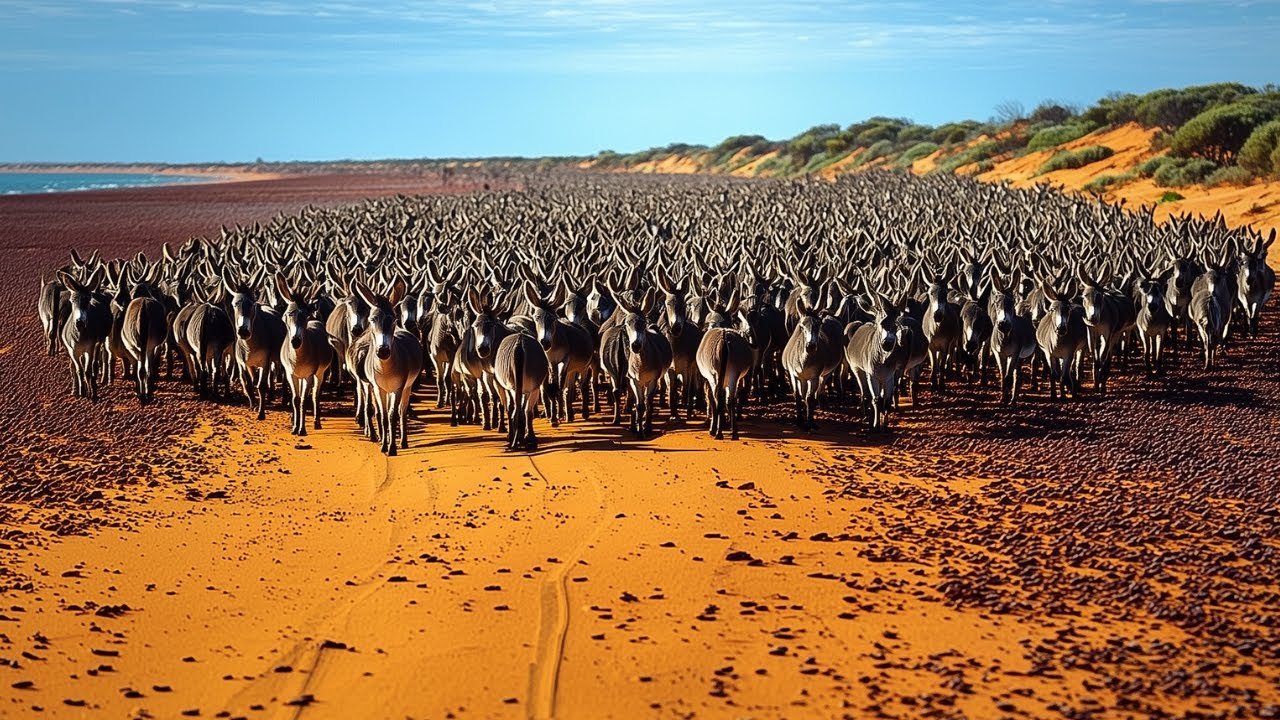 Australia Sent Million of wild Donkeys to the Desert and After 10 Years, Result was Unbelievable