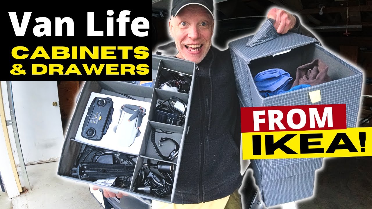 Van Life STORAGE: Simple, Easy, Cabinets and Drawers from IKEA - $25 and 1-Hour Install.