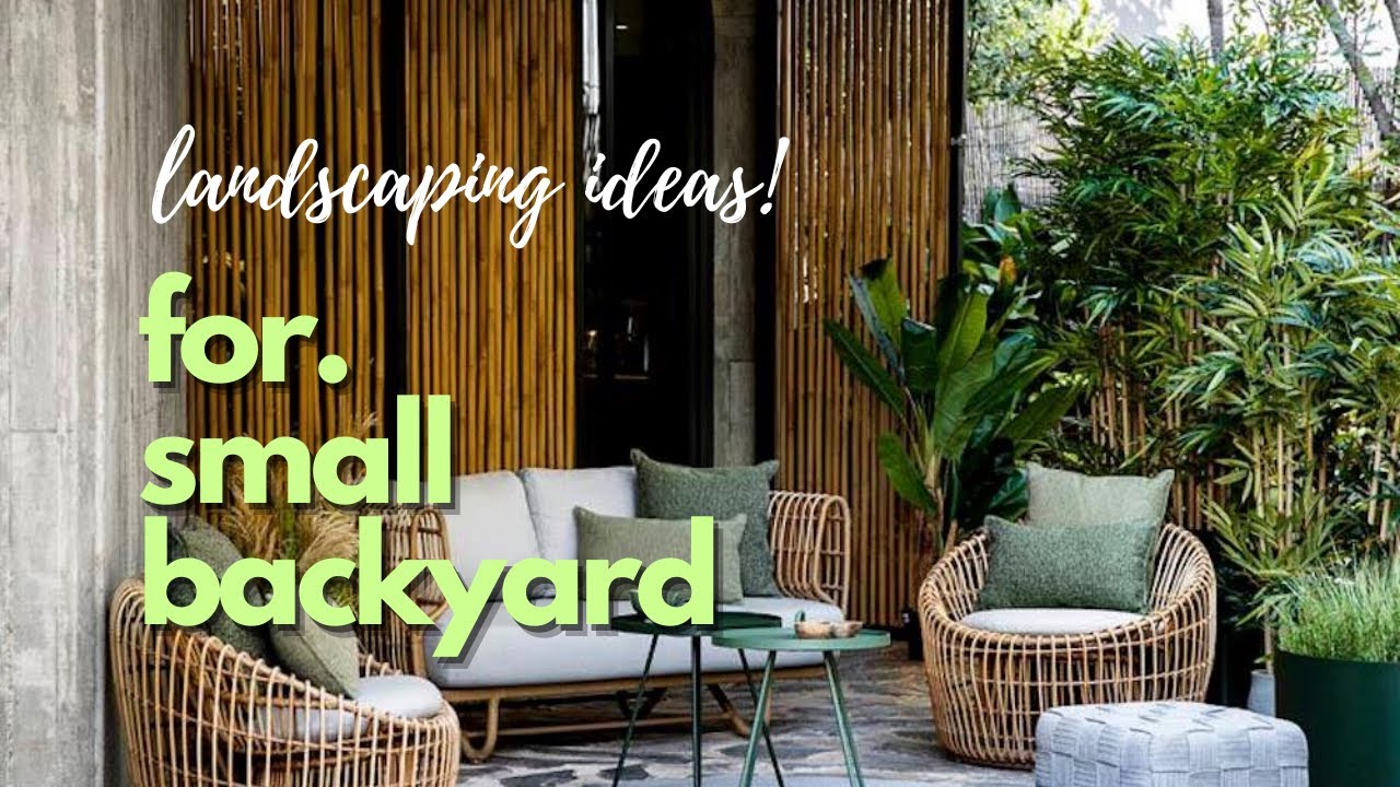 10 Landscaping for Small Backyard Designs Ideas 👌 - YouTube