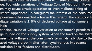 Voltage control limits (part-5) by Priyanka Gpc nagaur