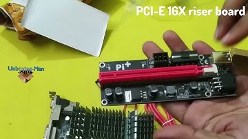 Pi+(PiPlus) 009S 4-Capacitor GPU Riser #unboxing Unboxing and #review  by Unboxing-Man