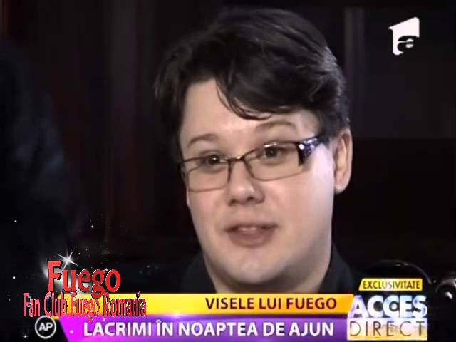 FUEGO - Confesiuni la "Acces direct" în ajunul Crăciunului (Antena 1, 24 dec. 2012)