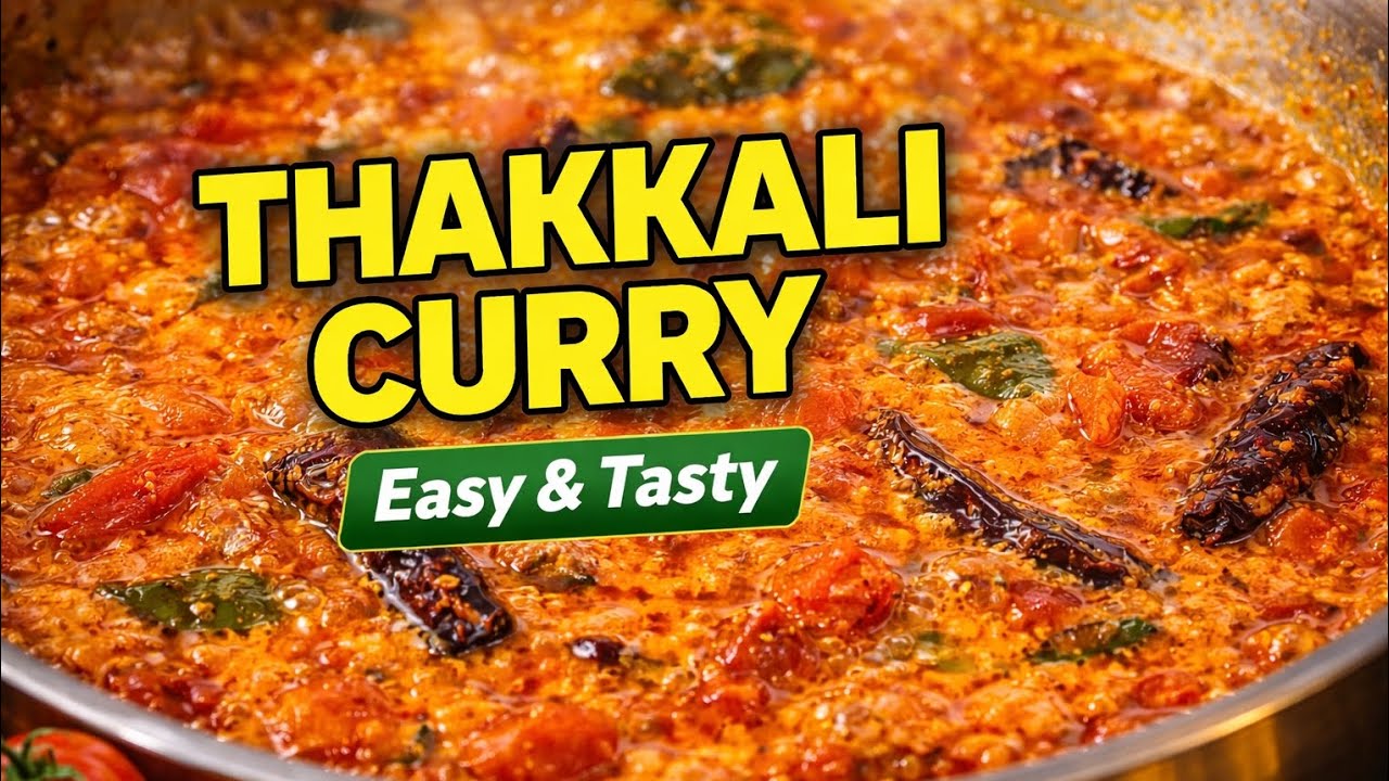 Easy Thakkali Curry 😍🔥 | Kerala Style Tomato Curry Recipe