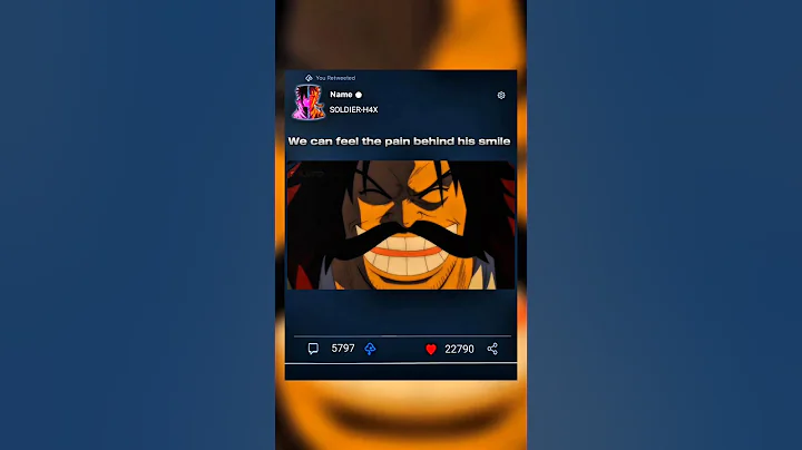 We can feel the pain behind Gol.D.Roger's smile 😞 #golddroger #garp #shorts