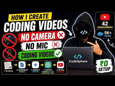✅ How I Create Coding Videos Without a Camera or Mic