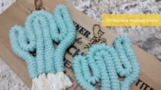 DIY Macrame Keychain Cactus l Makrome Anahtarlık Nasıl Yapılır