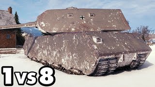 Mäuschen - 13 Kills - 1 vs 8 - World of Tanks Gameplay