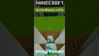 Slime Block lift | #minecraft #minecraftshorts
