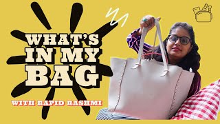 Whats In My Bag With Rapid Rashmi Rapid Rashmi Vlogs