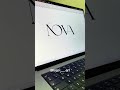 NOVA logo design I modern luxury brand identity #shorts #logodesign #graphicdesign #minimaldesign