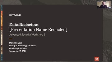 Advanced security workshop 2—data redaction
