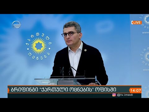 მამუკა მდინარაძის ბრიფინგი