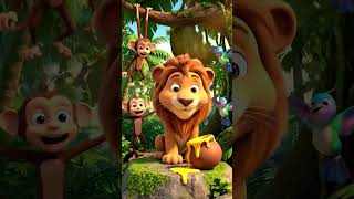 Leo the Lion’s Loud Laughter 😆 | Funny Kids Moral Story | 3D Cartoon #kidsstory #funnykids