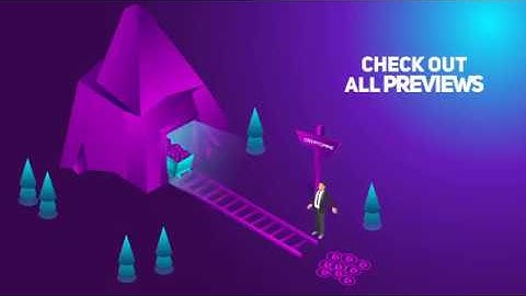 Gradient Isometric Cryptocurrency and Blockchain Concepts  after effects template by MinutesPro